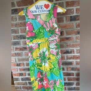 Lilly Pulitzer bright floral dress